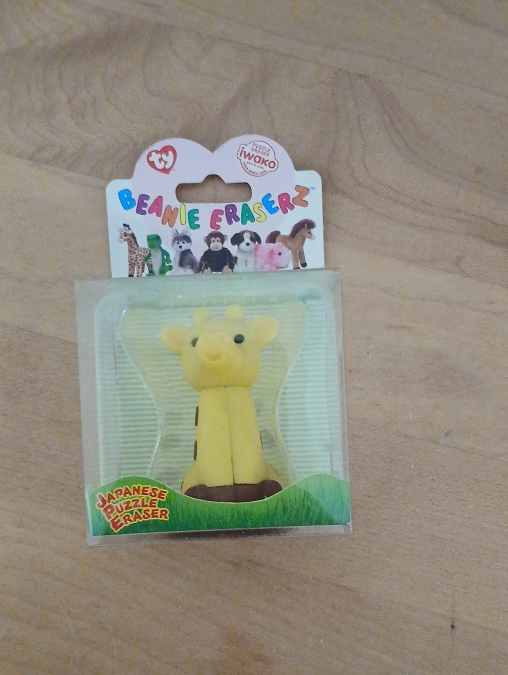 Ty Beanie Eraserz Yellow Giraffe Eraser